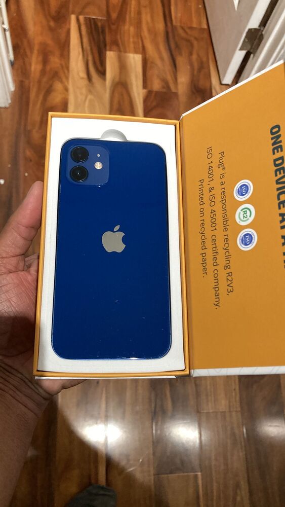 iPhone 12 Blue 128GB (Unlocked) – Plug