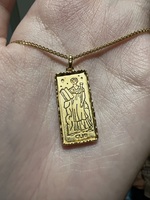 【完売】MUZE - ×OLI - CROWN NECKLACE ミューズ Lyre Necklace, Ancient Greek Music Pendant, Muse Charm