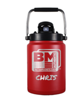 64oz Insulated Half Gallon Jug: Red | Ice Shaker