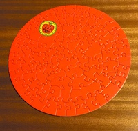 Flat Apple | an 81 piece mini-puzzle from Le Puzz