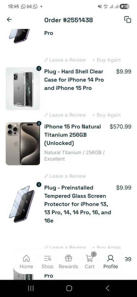 iPhone 15 Pro White Titanium 1TB (Unlocked) – Plug