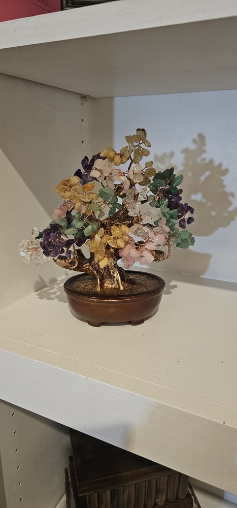 Rose Quartz Tree of Life with 360 Natural Gemstones
