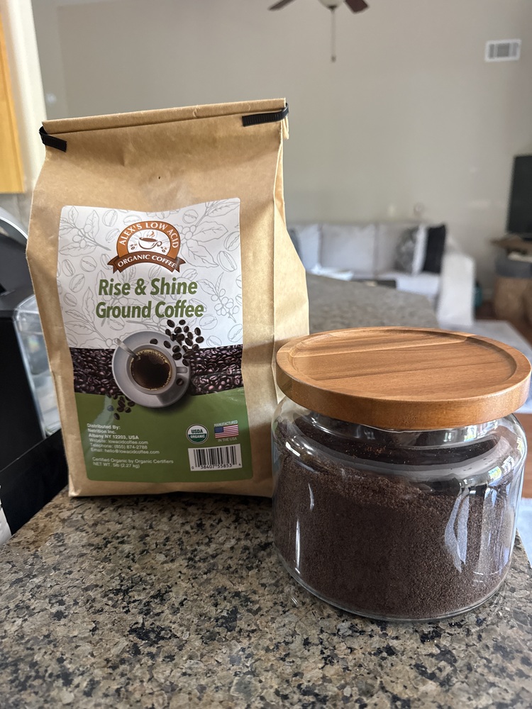 Alex's Low-Acid Organic Coffee™ 5lb Bag Fresh Ground Variety Pack