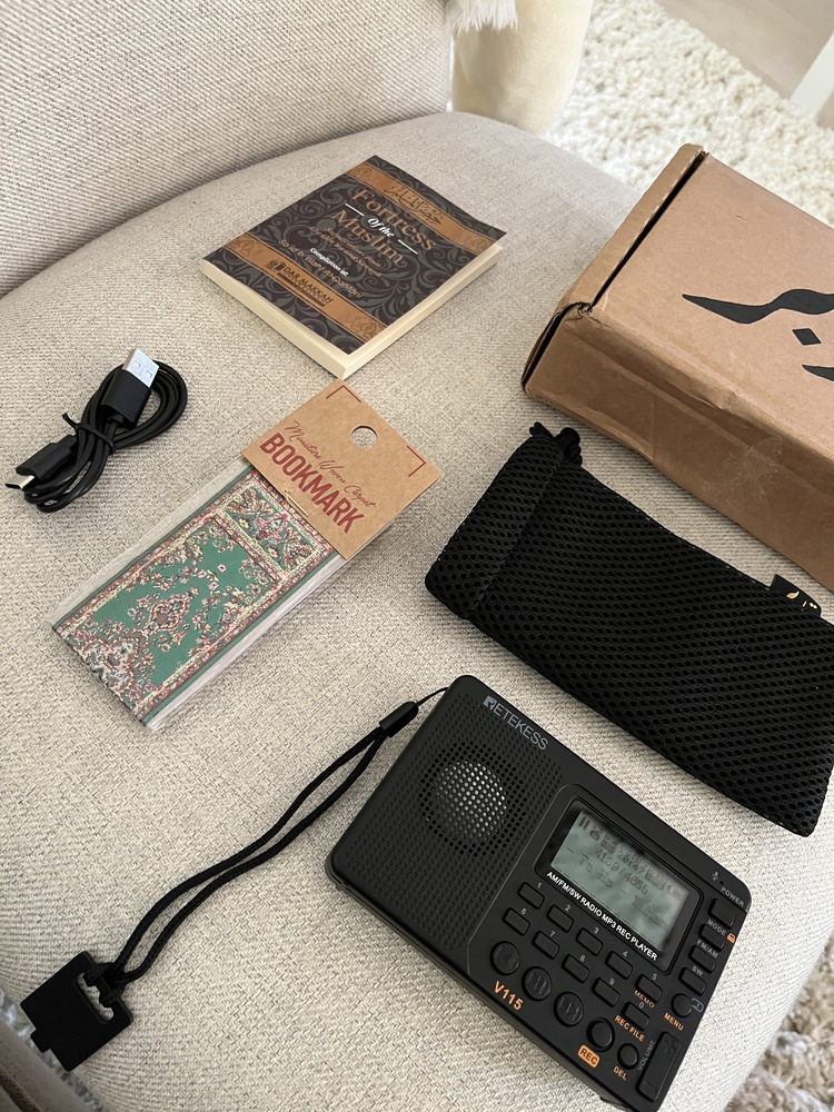 Ahmed T’s Radio and TDBR box contents at home