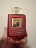 charuto mysterious tobacco By Pendora Scent Paris Corner UAE 100 ml EDP IDR 325.000 Inspired by Carolina Herrera Mystery Tobaccao Top: Ginger, Osmanthus, Citruses, Artemisia Middle: Tobacco, Patchouli, Guaiac Wood, Vetiver Base with chocolate Charuto Mysterious Tobacco: Unisex Scent,