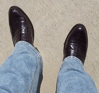 The Marshall Cowboy Boot - Black crocodile | Tecovas